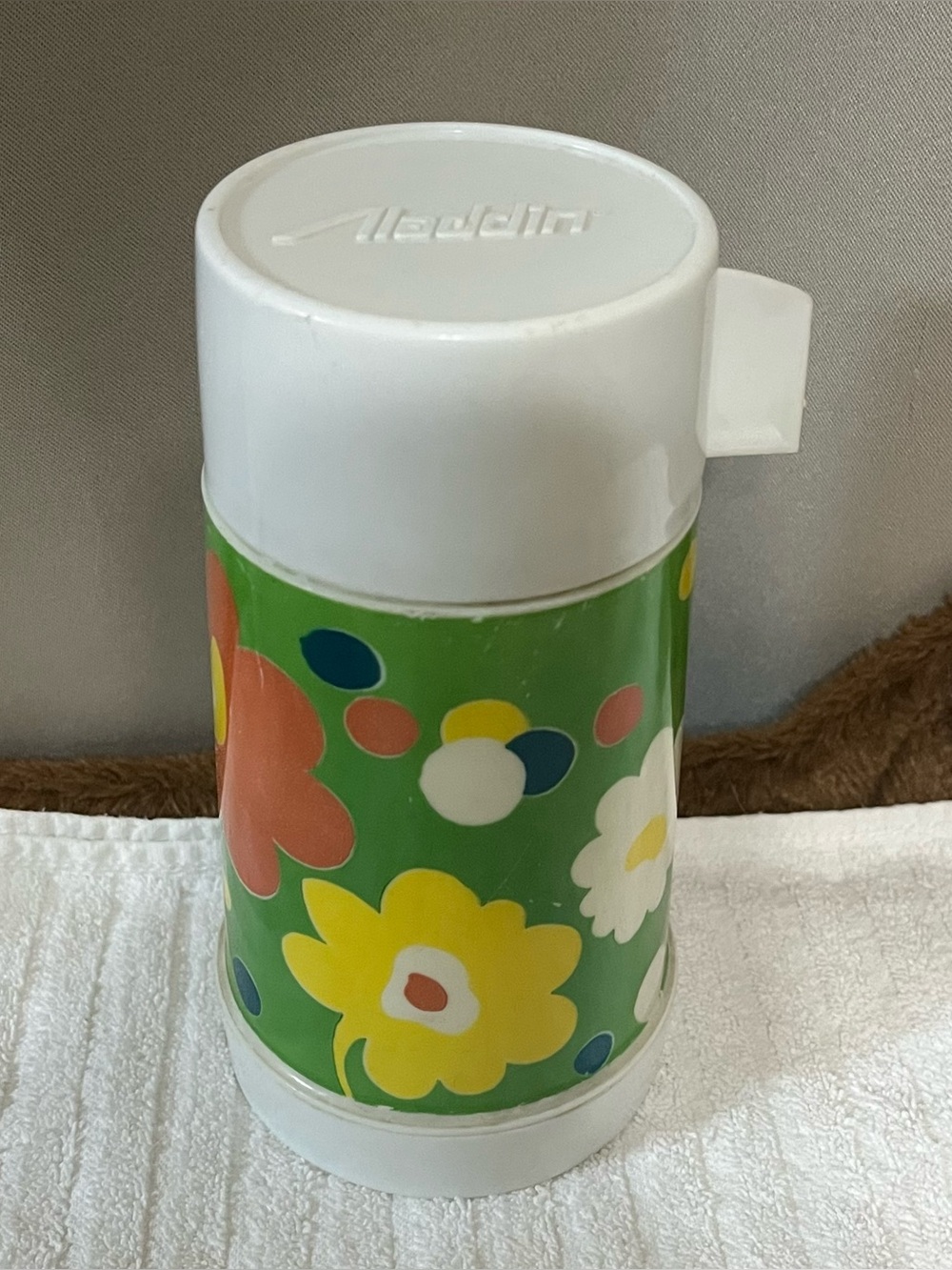 Aladdin thermos flower power vintage